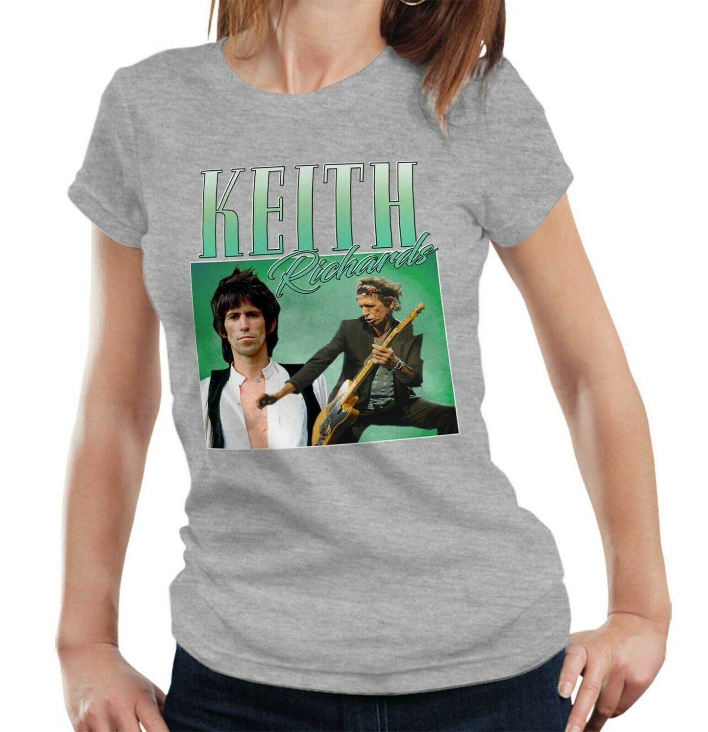 Keith Richards Appreciation Tshirt Fitted Ladies