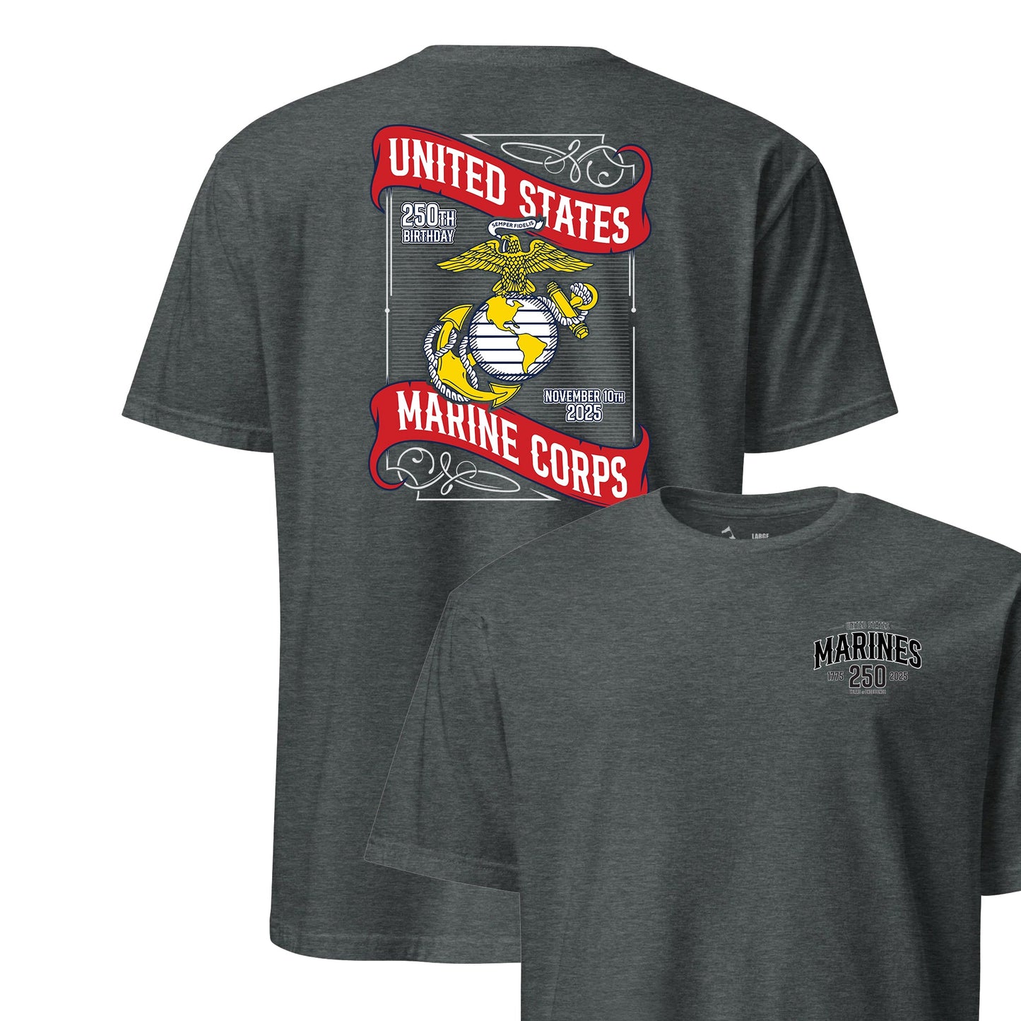 The 250th USMC Birthday Commemorative T-Shirt