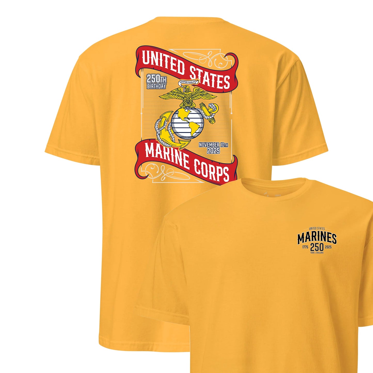 The 250th USMC Birthday Commemorative T-Shirt