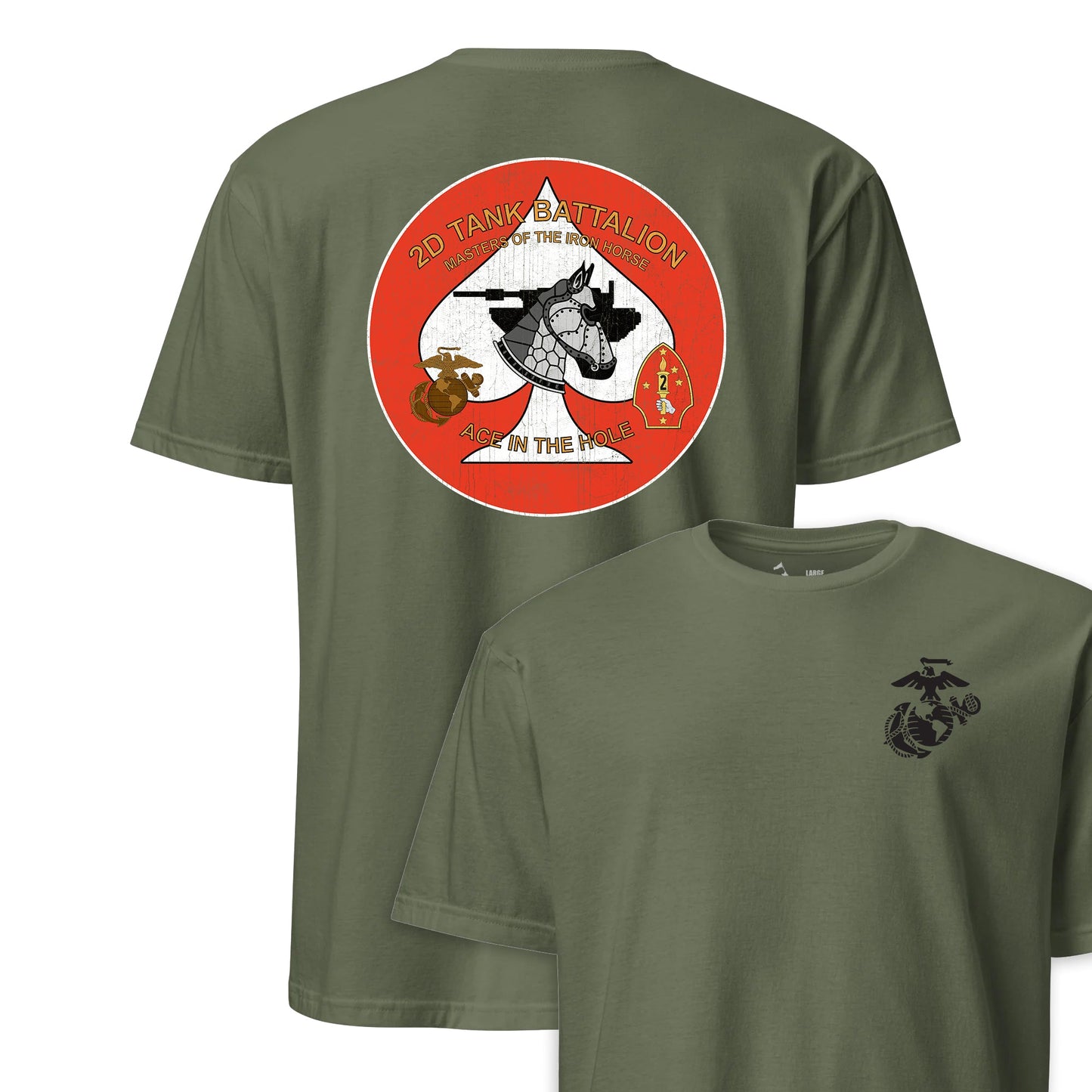 2nd Tank Battalion Back Print T-Shirt