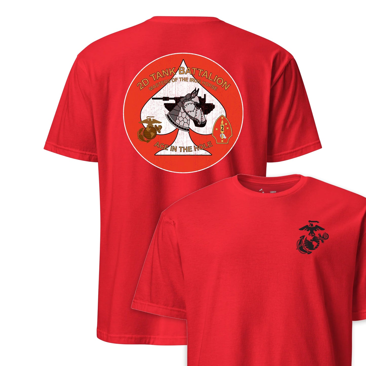 2nd Tank Battalion Back Print T-Shirt