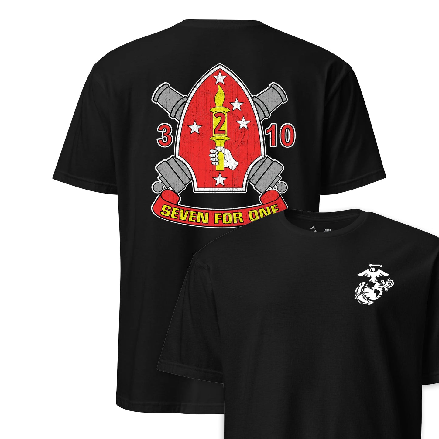 3rd Battalion 10th Marines Back Print T-Shirt