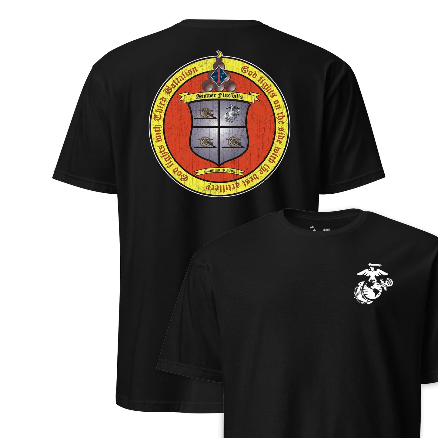 3rd Battalion 11th Marines Back Print T-Shirt