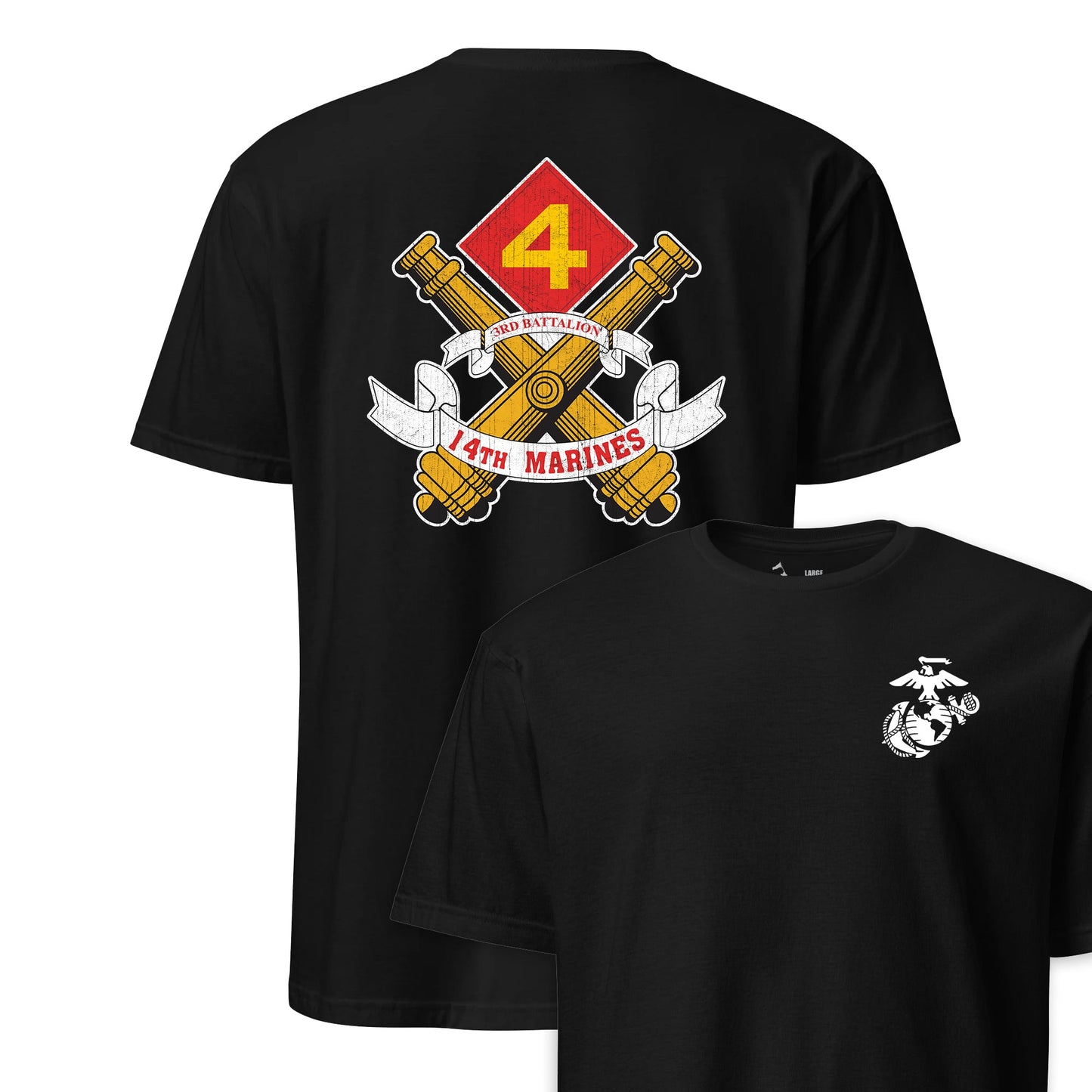 3rd Battalion 14th Marines Back Print T-Shirt