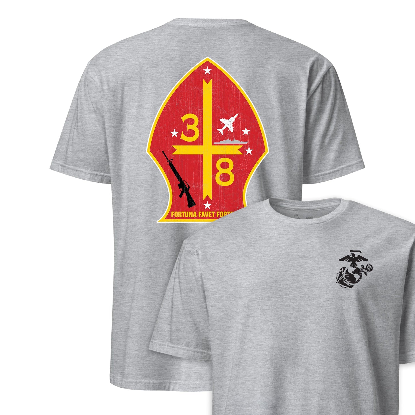 3rd Battalion 8th Marines Back Print T-Shirt