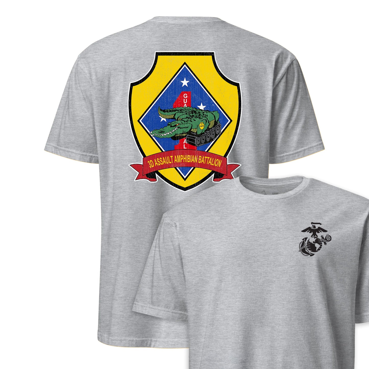 3rd Assault Amphibian Battalion Back Print T-Shirt