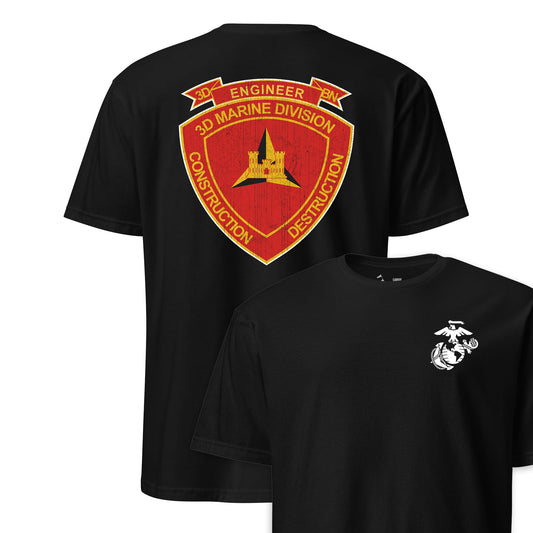3rd Combat Engineer Battalion Back Print T-Shirt