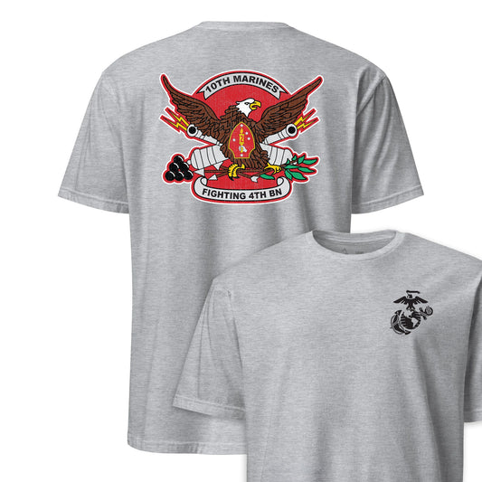 4th Battalion 10th Marines Back Print T-Shirt