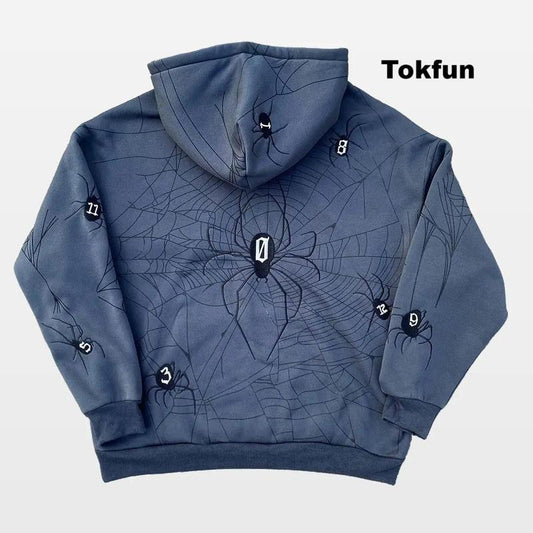 HXH Phantom Troupe Cobweb Embroidery Hoodie Hunter X Hunter Embroidery Sweatshirt for Anime Fans Sweatshirt Men Women Graphic Outwear Menswear Tops