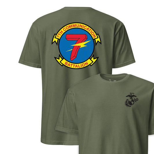 7th Communications Battalion Back Print T-Shirt