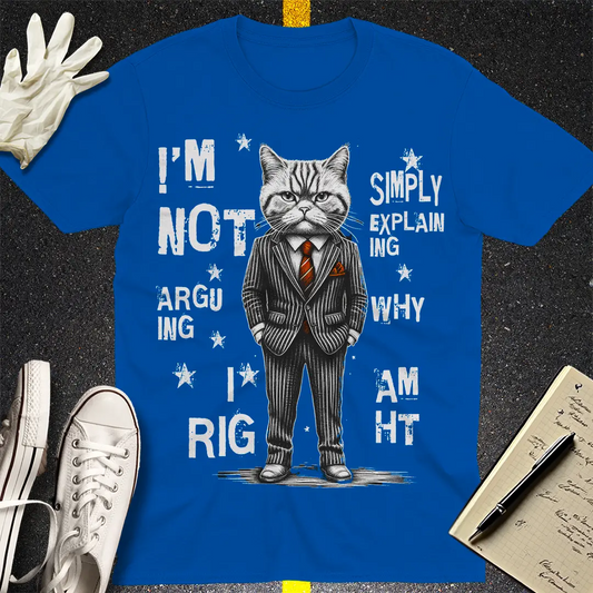 Confident Cat - Lawyer Logic T-Shirt