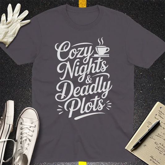 Cozy Nights & Deadly Plots T-Shirt