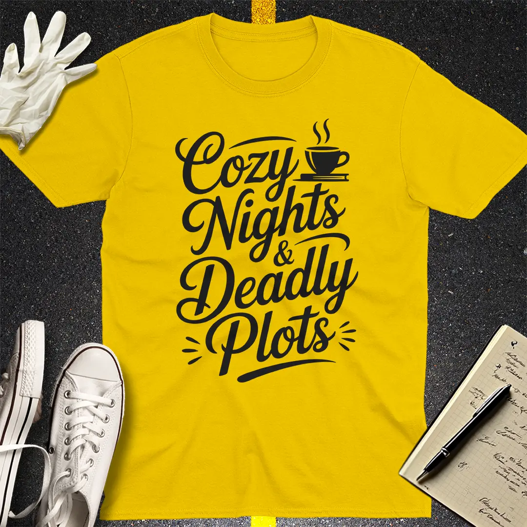 Cozy Nights & Deadly Plots T-Shirt