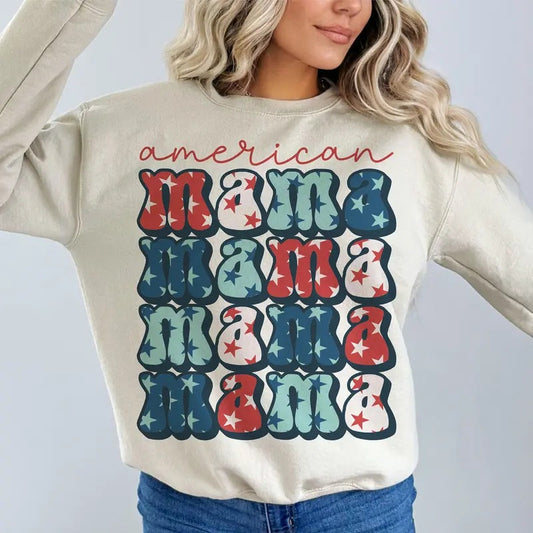 American Mama American Mama 4th Of July American Mama Fourth Of July Sublimation Design 4th Of July Shirt Design Patriotic TK43GN