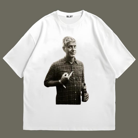 Annthothny Bourdain Legendary Chef T-Shirt Cotton and Machine Washable
