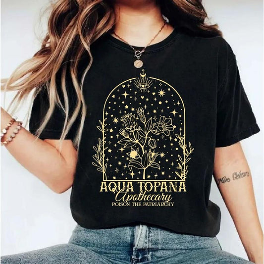 Aqua Tofana Shirt, Aqua Tofana Apothecary Shirt, Poison The Patriarchy, Funny Feminist Shirt, Womens Rights, Pro Choice, Unisex Sweater Pullover Tee