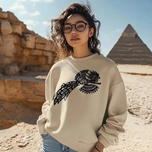 Aztec Quetzal Bird Mesoamerican Culture Unisex Sweatshirt Comfort Cotton