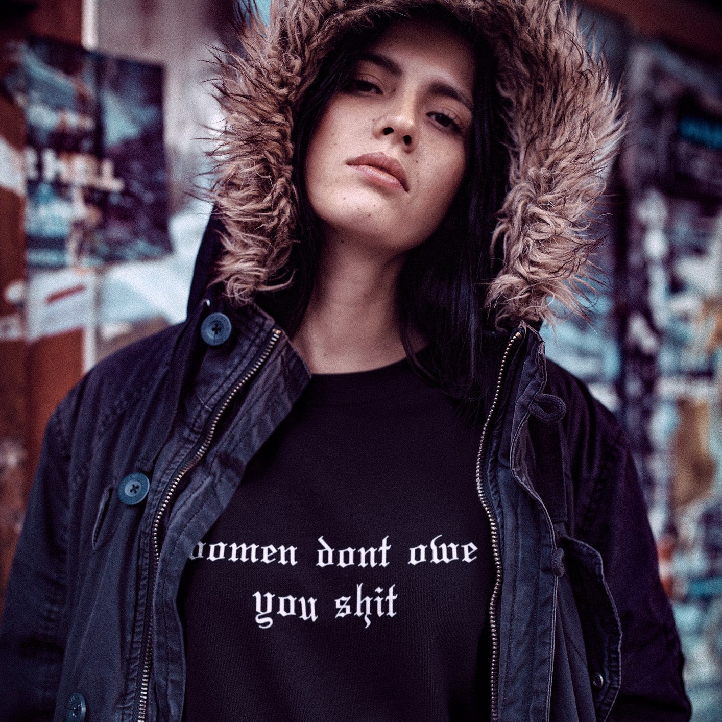 Women Don't Owe You Crewneck Sweatshirt