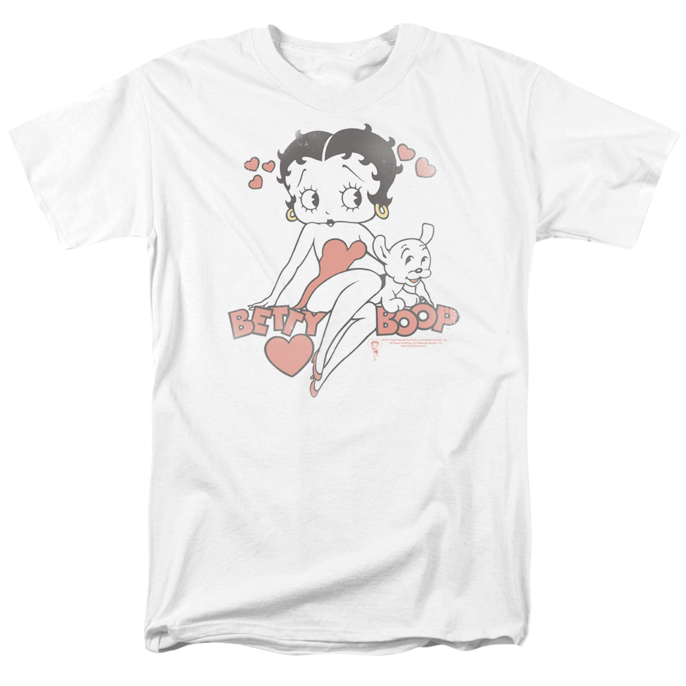Betty Boop Classic With Pup - Men's Regular Fit T-Shirt
