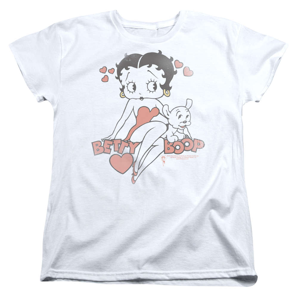 Betty Boop Classic With Pup - Women's T-Shirt