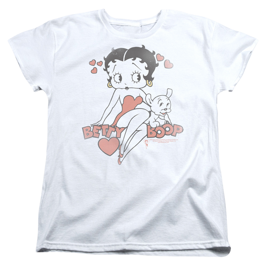 Betty Boop Classic With Pup - Women's T-Shirt