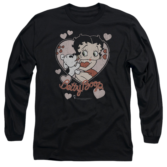 Betty Boop Classic Kiss - Men's Long Sleeve T-Shirt