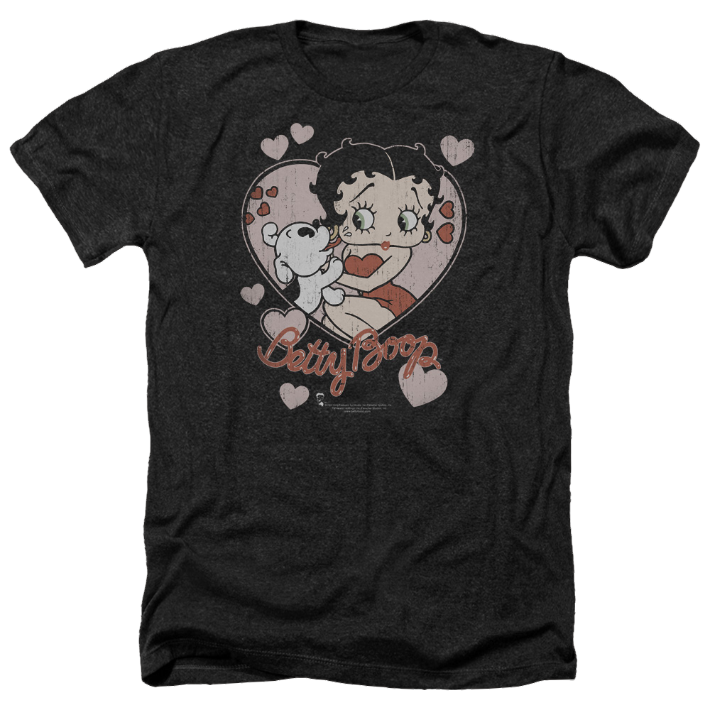 Betty Boop Classic Kiss - Men's Heather T-Shirt