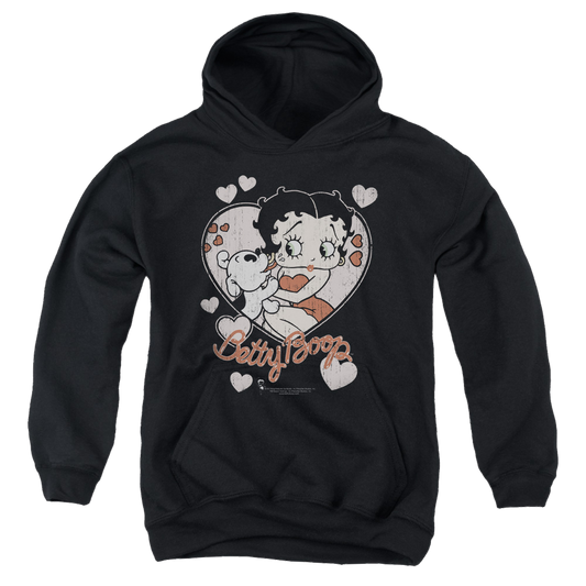 Betty Boop Classic Kiss - Youth Hoodie