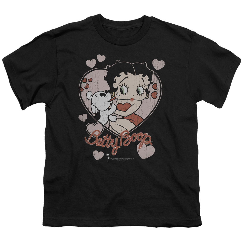 Betty Boop Classic Kiss - Youth T-Shirt