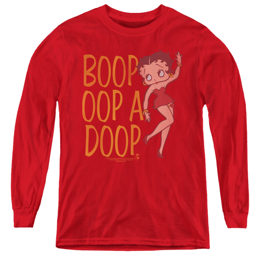 Betty Boop Classic Oop - Youth Long Sleeve T-Shirt