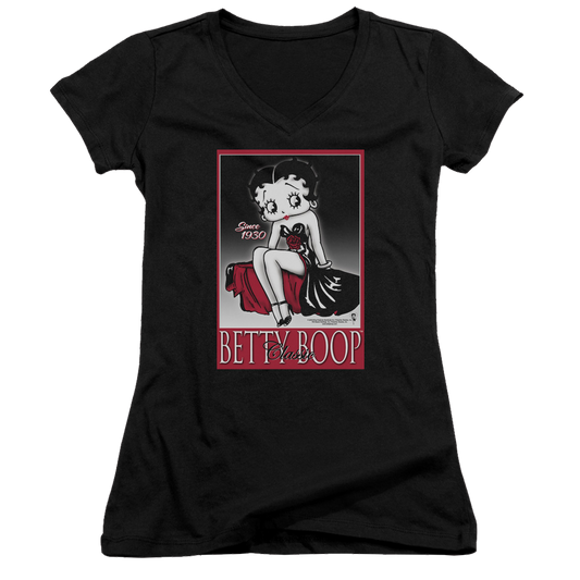 Betty Boop Classic - Juniors V-Neck T-Shirt