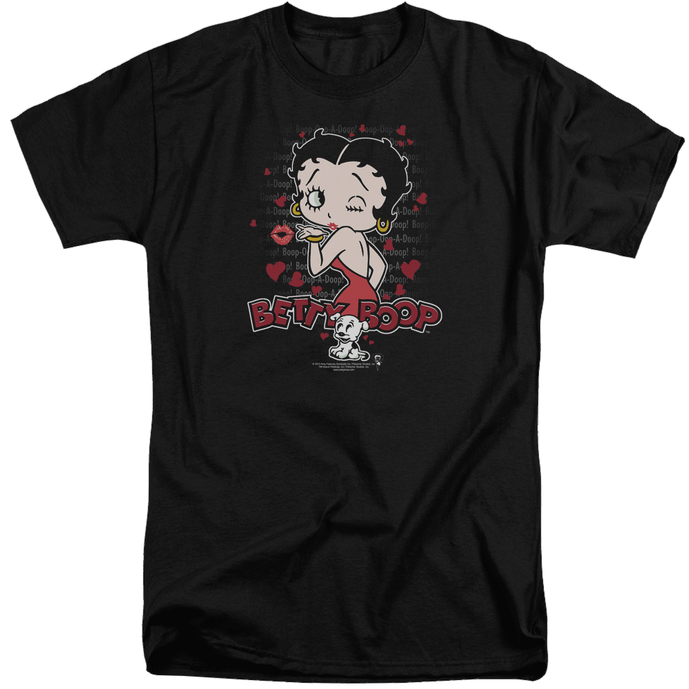 Betty Boop Classic Kiss - Men's Tall Fit T-Shirt Style001