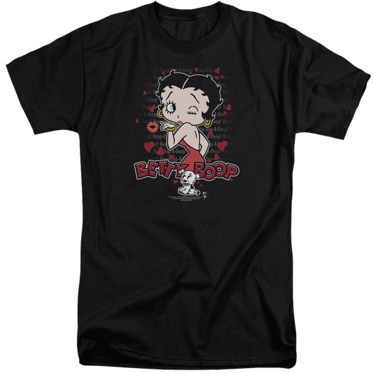 Betty Boop Classic Kiss - Men's Tall Fit T-Shirt Style001
