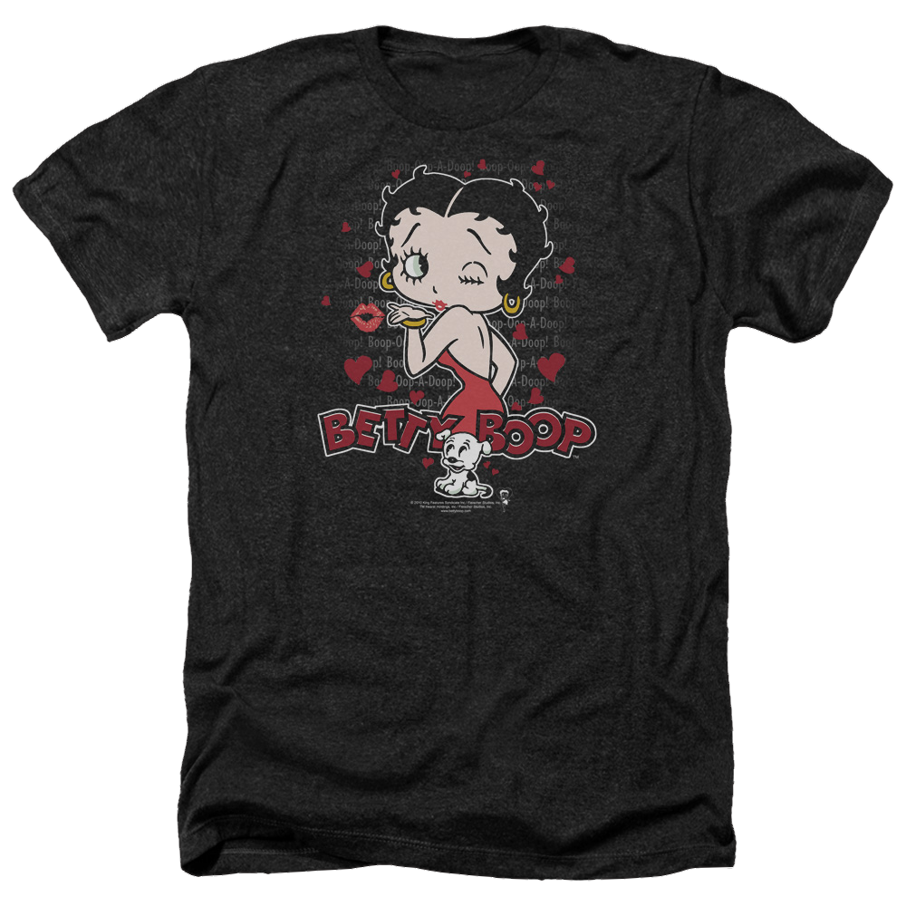 Betty Boop Classic Kiss - Men's Heather T-Shirt Style001