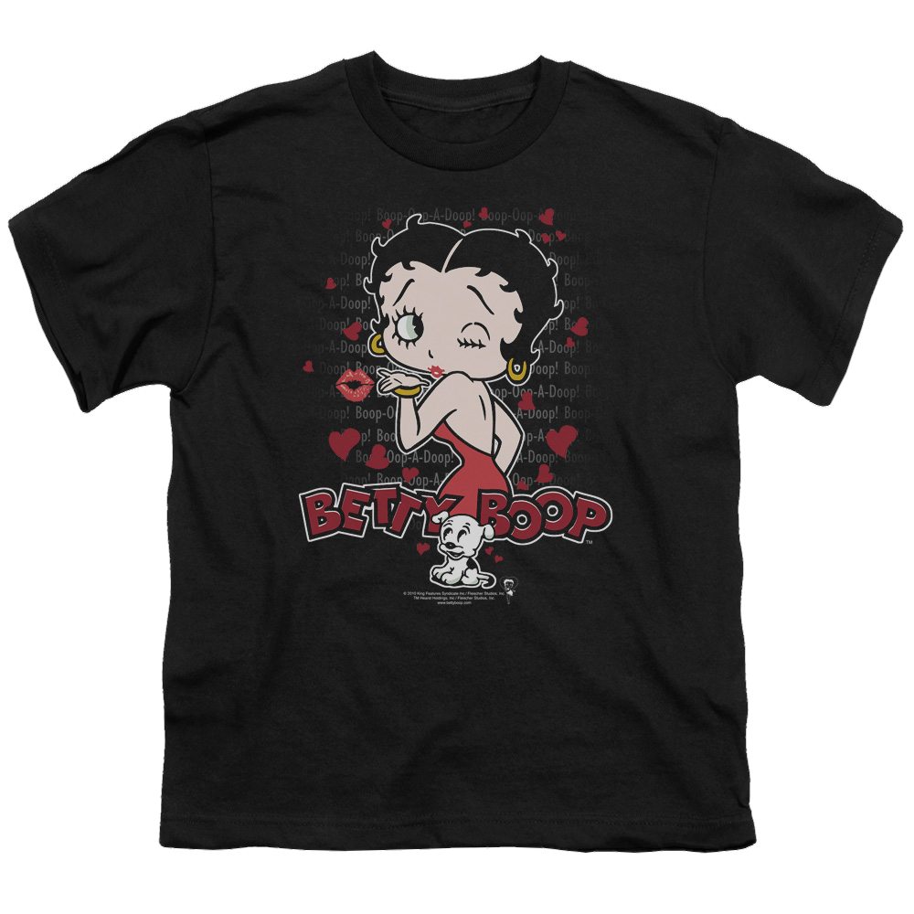 Betty Boop Classic Kiss - Youth T-Shirt Style001