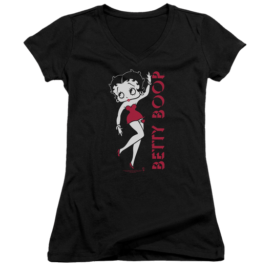 Betty Boop Classic - Juniors V-Neck T-Shirt Style001