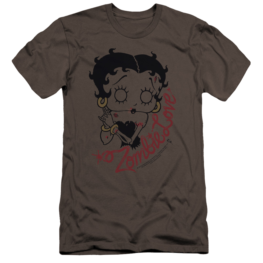 Betty Boop Classic Zombie - Men's Premium Slim Fit T-Shirt