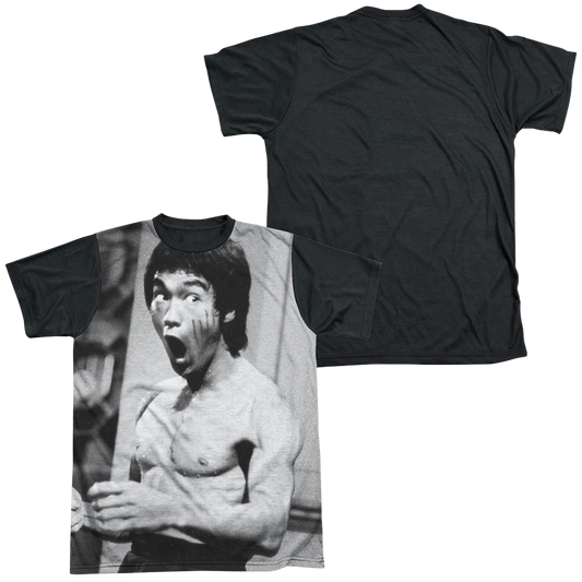 Bruce Lee Classic Lee - Men's Black Back T-Shirt