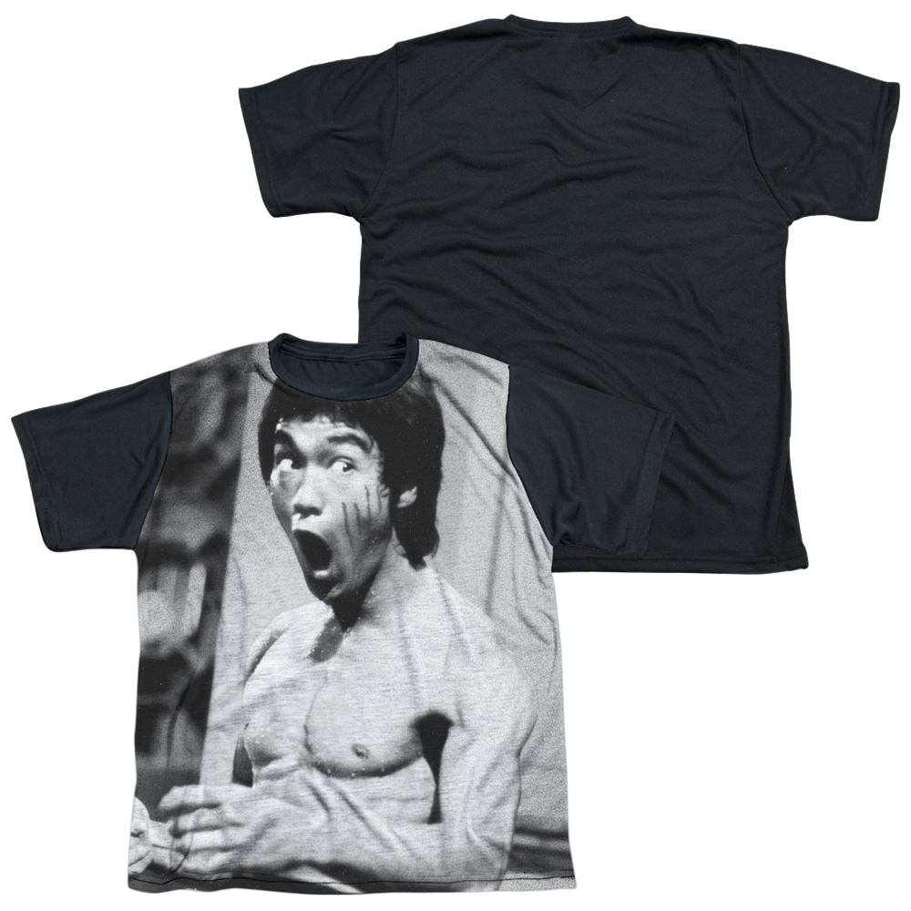 Bruce Lee Classic Lee - Youth Black Back T-Shirt (Ages 8-12)