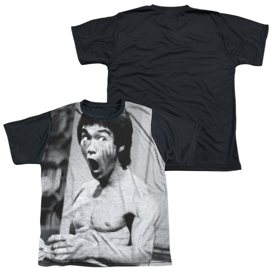 Bruce Lee Classic Lee - Youth Black Back T-Shirt (Ages 8-12)