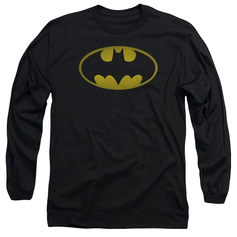 Batman Washed Bat Logo - Men's Long Sleeve T-Shirt