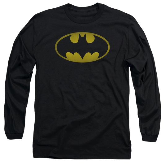 Batman Washed Bat Logo - Men's Long Sleeve T-Shirt