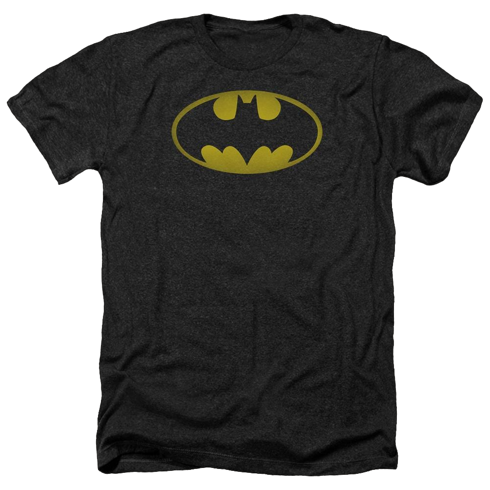 Batman Washed Bat Logo - Men's Heather T-Shirt