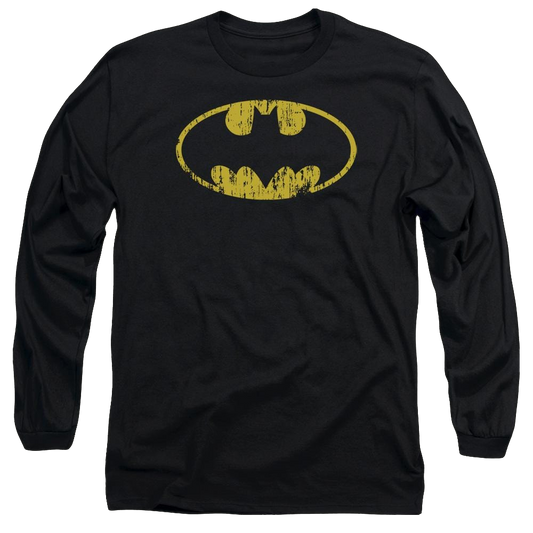 Batman Classic Logo Distressed - Men's Long Sleeve T-Shirt