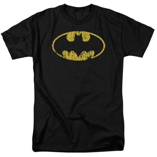 Batman Classic Logo Distressed - Men's Regular Fit T-Shirt