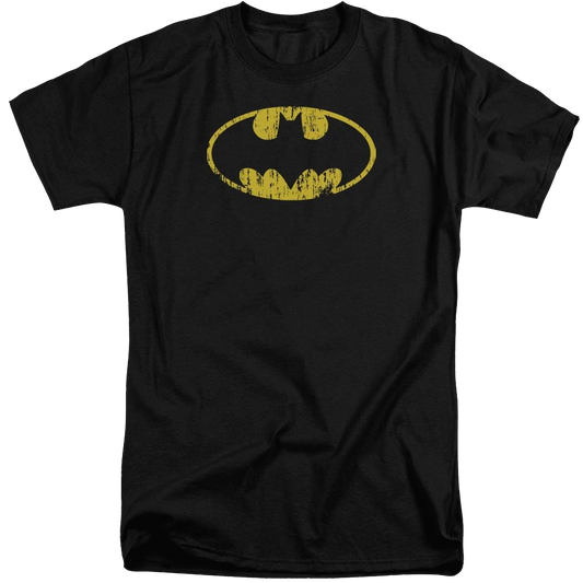 Batman Classic Logo Distressed - Men's Tall Fit T-Shirt