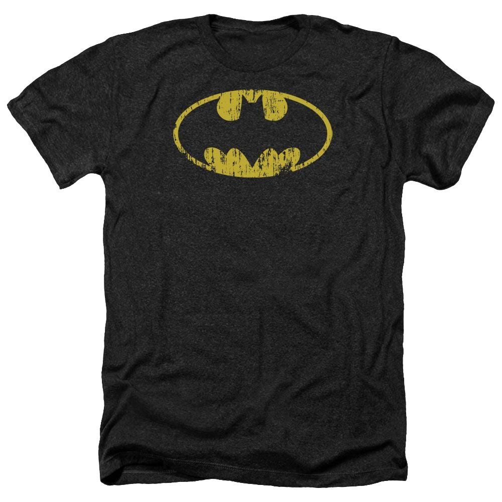 Batman Classic Logo Distressed - Men's Heather T-Shirt