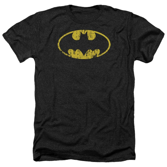 Batman Classic Logo Distressed - Men's Heather T-Shirt