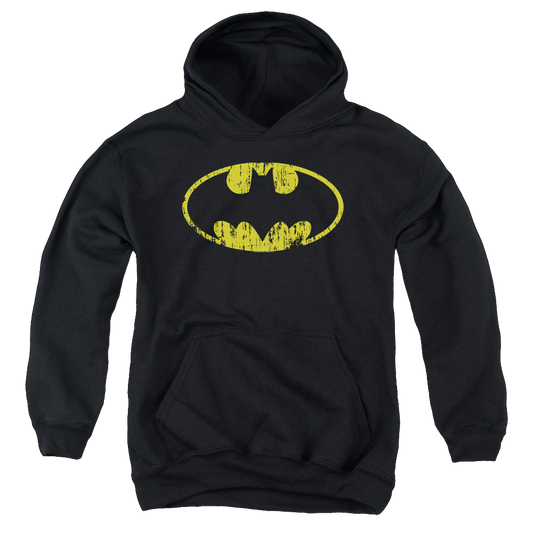 DC Batman Classic Logo Distressed - Youth Hoodie