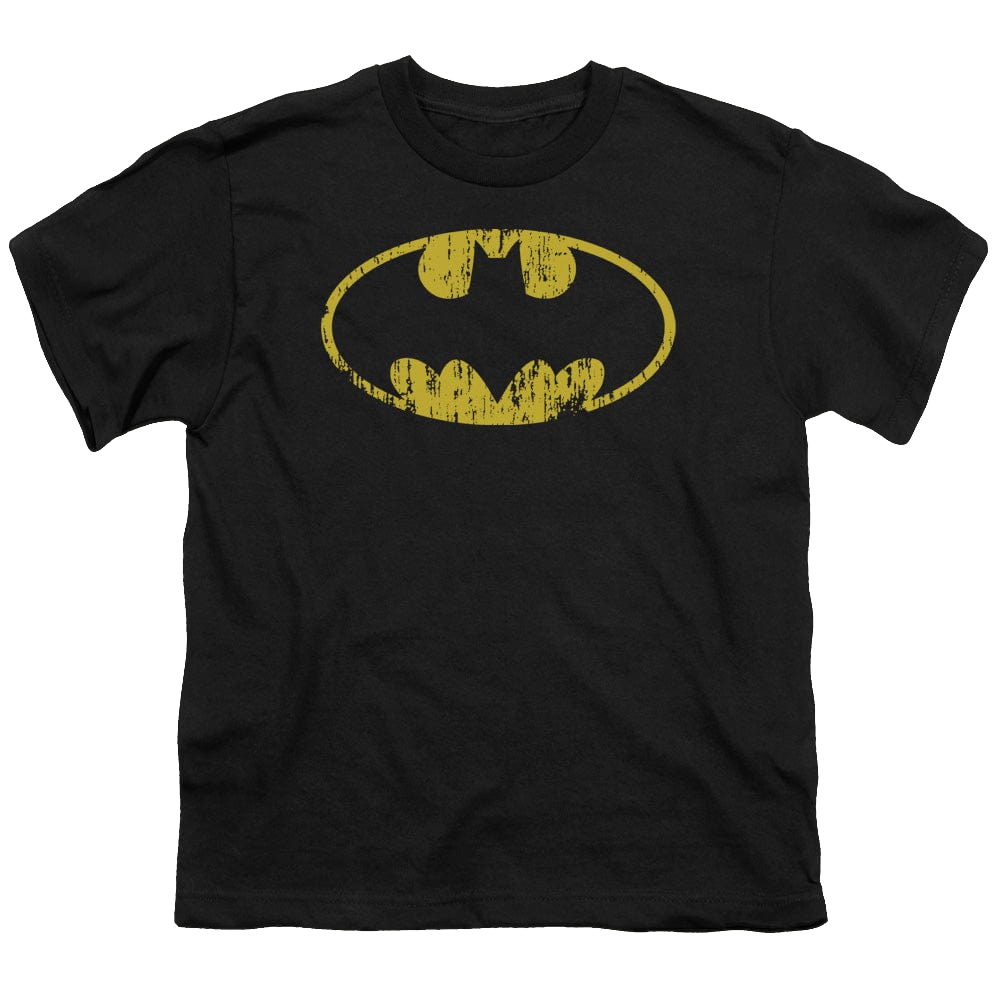 DC Batman Classic Logo Distressed - Youth T-Shirt